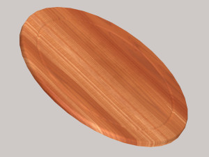 Wooden chopping board 3D Model