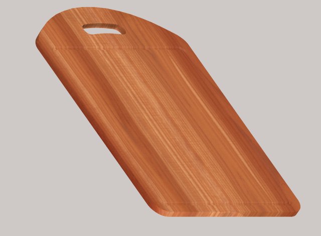 Wooden chopping board Modelo 3D .c4d .max .obj .3ds .fbx .stl .blend 