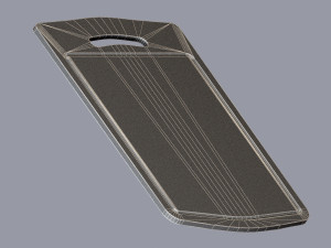 Wooden chopping board 3D Model