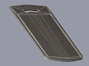 Wooden chopping board 3D Model