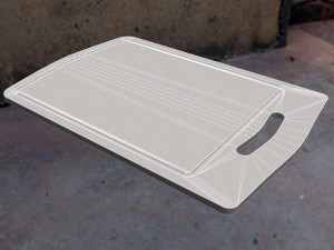 Wooden chopping board 3D Model