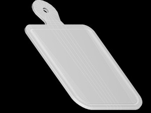Wooden chopping board Model 3D