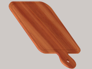 Wooden chopping board Model 3D