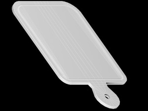 Wooden chopping board Model 3D