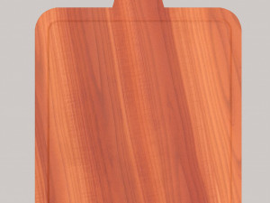 Wooden chopping board Model 3D