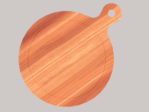 Wooden chopping board Modelo 3D