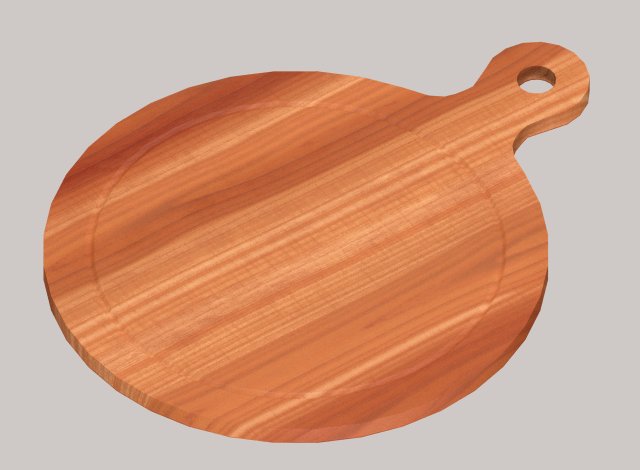 Wooden chopping board Modelo 3D .c4d .max .obj .3ds .fbx .stl .blend 