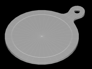 Wooden chopping board Modelo 3D