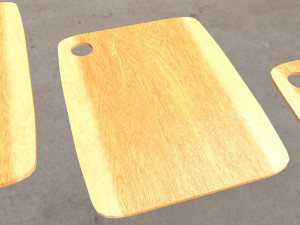 Wooden chopping board 3D 模型