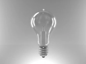 L&acirc;mpada el&eacute;trica Modelo 3D