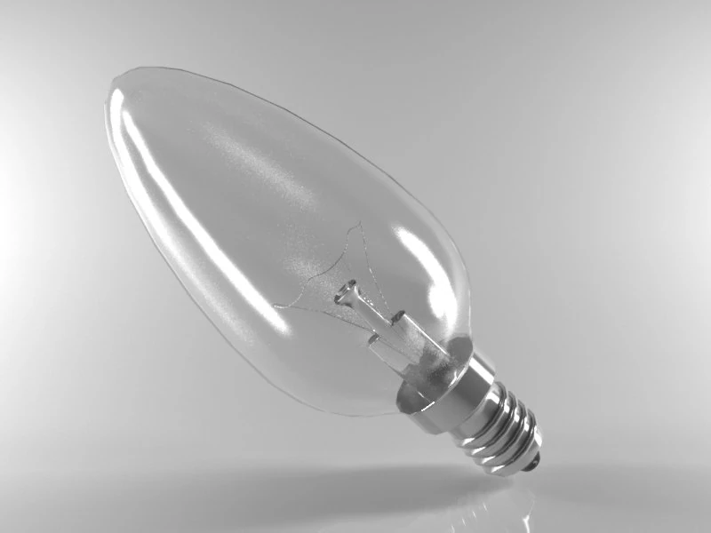 Light Bulb 3D Model .c4d .max .obj .3ds .fbx .stl .blend 