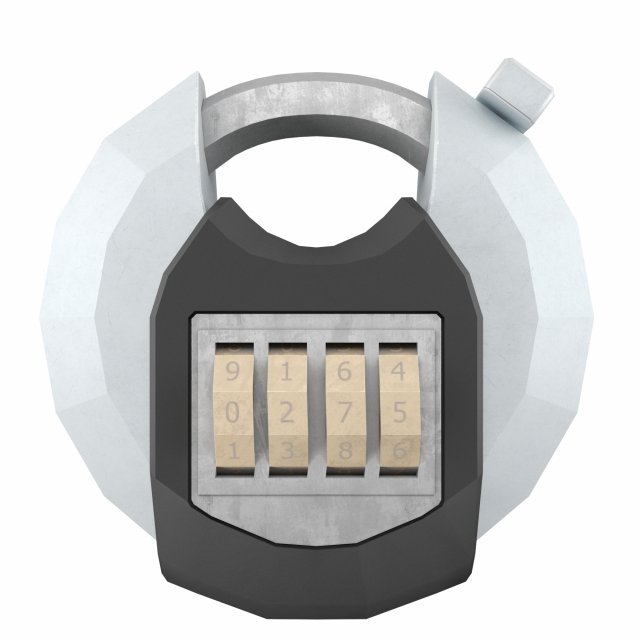 Code lock 3D 模型 .c4d .max .obj .3ds .fbx .stl .blend 