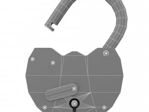 Rust padlock 3D Model