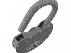 Rust padlock 3Dモデル