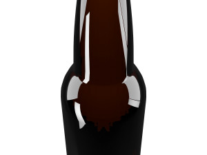 Glass beer bottle Model 3D