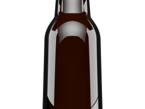 Glass beer bottle 3D Модель