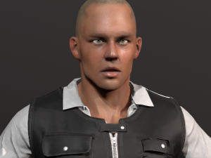 security guard agent policeman 3D Model