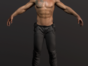 security guard agent policeman 3D Model