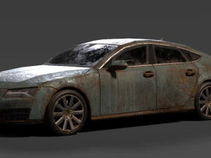 old rusty car 3D Model