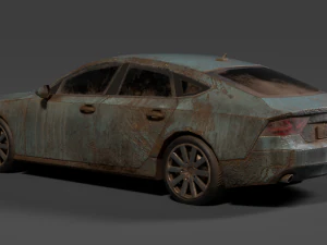 old rusty car 3D Model