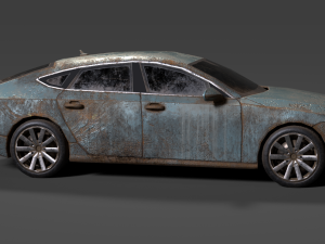 old rusty car 3D Model
