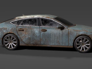 old rusty car 3D Model