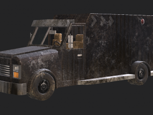 old rusty truck 3D Модель