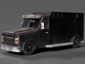 old rusty truck 3D Модель