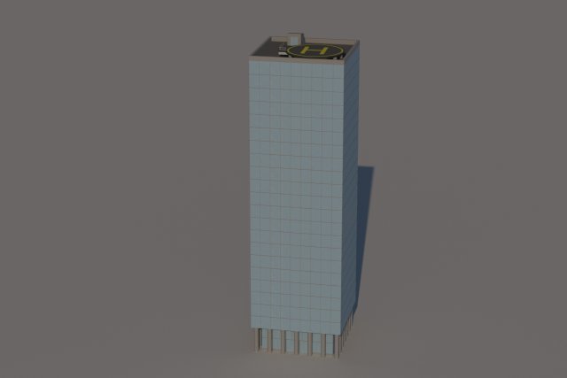 skyscrapper 3D Model .c4d .max .obj .3ds .fbx .stl .blend