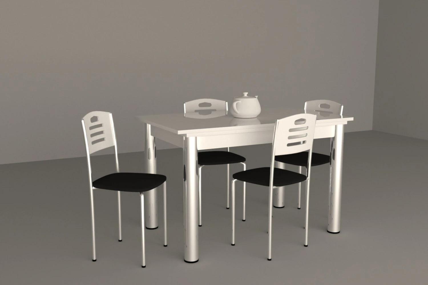 dinner table 3D Model .c4d .max .obj .3ds .fbx .stl .blend 