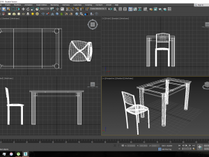 dinner table 3D मॉडल
