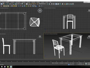 dinner table 3D Model