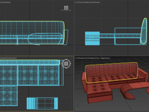sofa Modello 3D