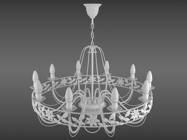 vintage chandelier Modèle 3D .c4d .max .obj .3ds .fbx .stl .blend 