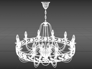 vintage chandelier Modèle 3D