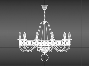 vintage chandelier Modèle 3D