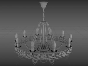 vintage chandelier Modèle 3D