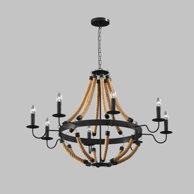 arte lamp marsiglia a8956lm-8bk 3D Модель .c4d .max .obj .3ds .fbx .stl .blend