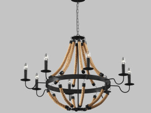 arte lamp marsiglia a8956lm-8bk 3D Model