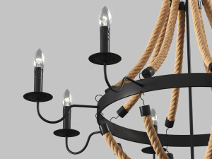 arte lamp marsiglia a8956lm-8bk 3D Модель