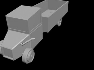 low poly model of the truck Modèle 3D