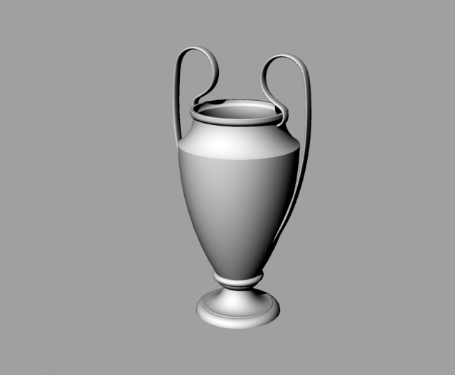 european champions league cup 3D Model .c4d .max .obj .3ds .fbx .stl .blend 