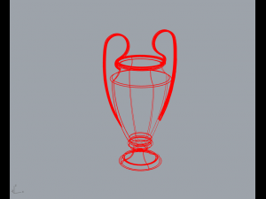 european champions league cup 3D Model