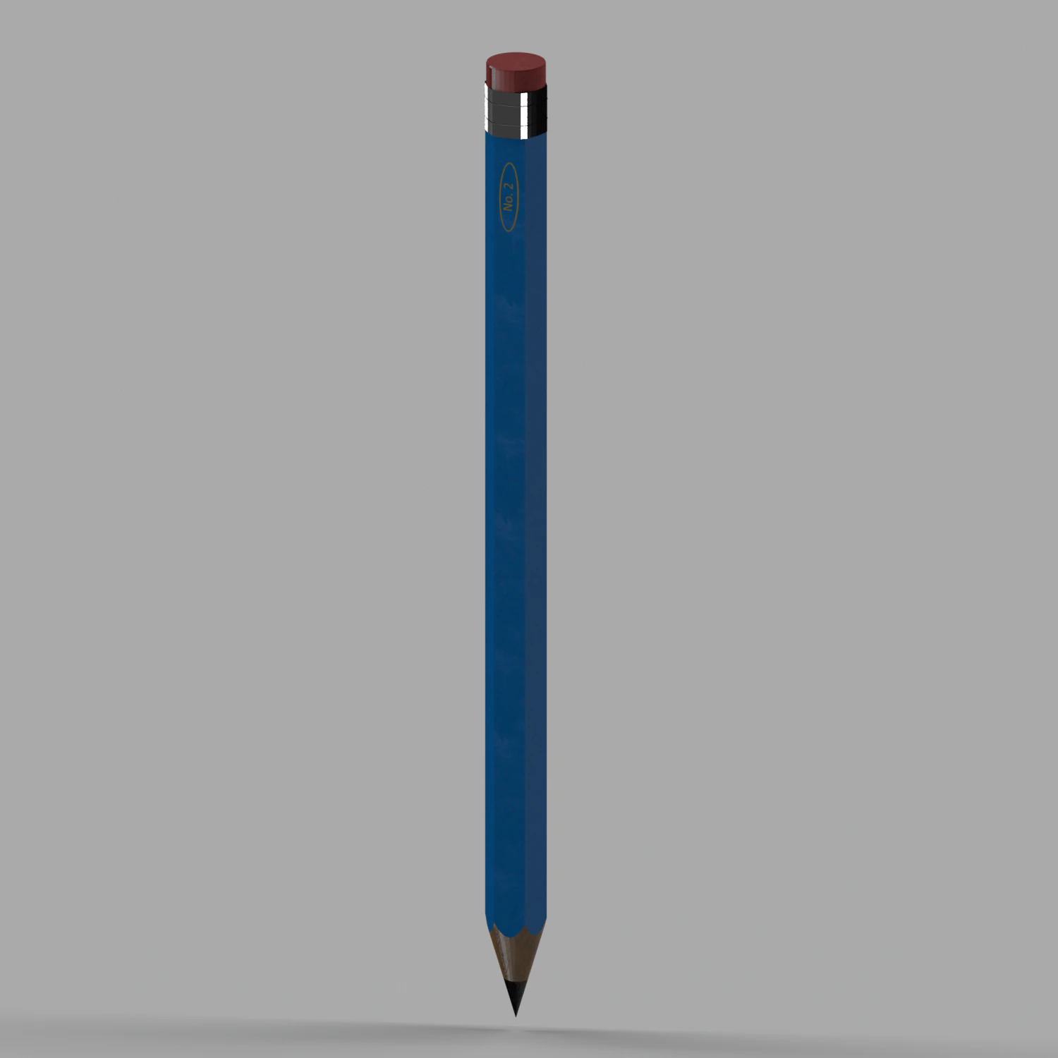 pencil with eraser 3D Model .c4d .max .obj .3ds .fbx .stl .blend 