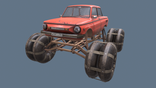 zaporozhec zaz 968m 4k 3D मॉडल .c4d .max .obj .3ds .fbx .stl .blend 