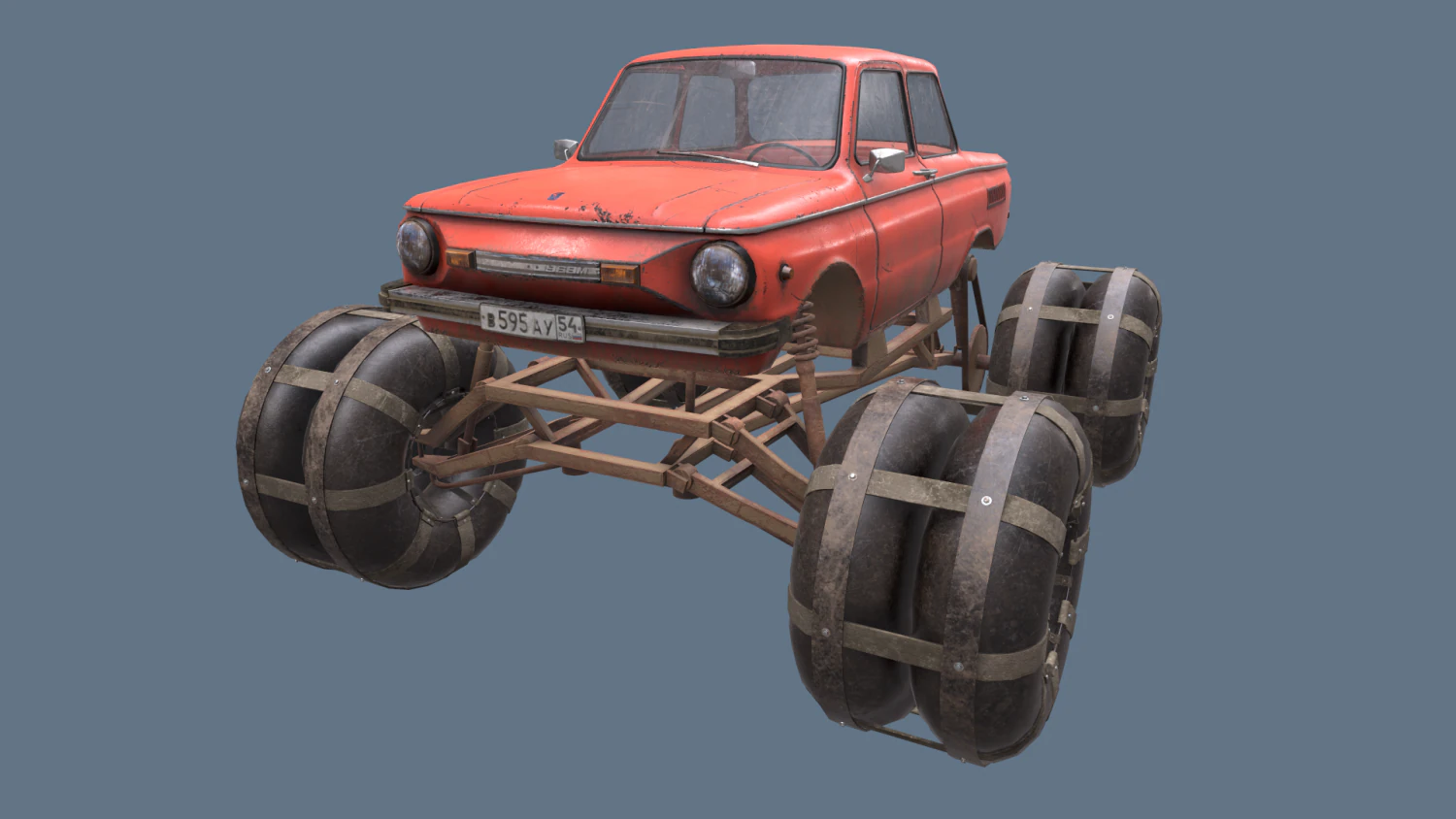 ज़ापोरोज़ेक ज़ज़ 968m 4k 3D मॉडल .c4d .max .obj .3ds .fbx .stl .blend 