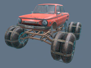 ज़ापोरोज़ेक ज़ज़ 968m 4k 3D मॉडल