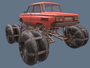 ज़ापोरोज़ेक ज़ज़ 968m 4k 3D मॉडल