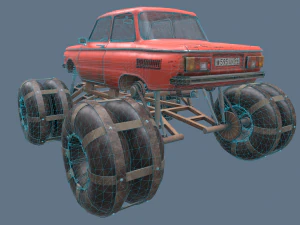 ज़ापोरोज़ेक ज़ज़ 968m 4k 3D मॉडल