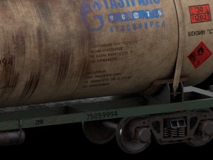 vagon-tank lowpoly 4k textures 3D Modell